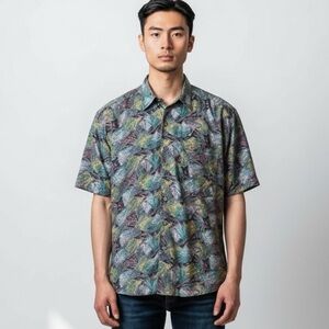 Vintage COSI short sleeve retro button up